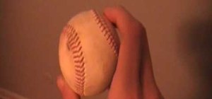 Grip a traditional slider baseball pitch