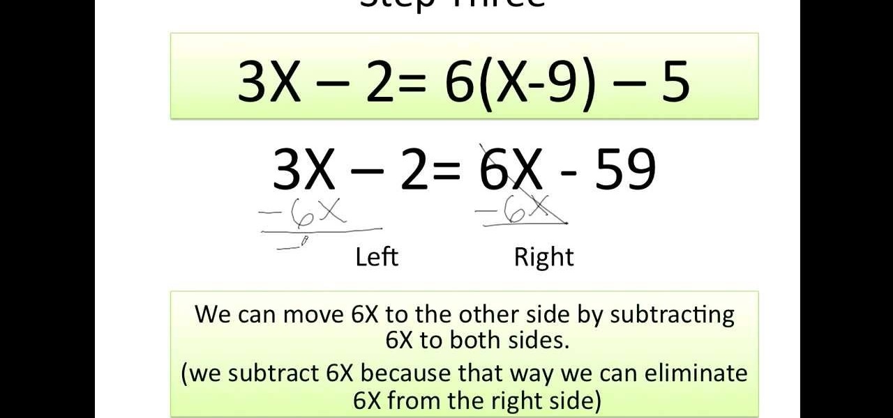 math equations solve for x