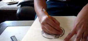 Make a stencil with a manila folder