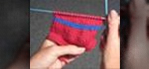 Knit the beginning fair isle stitch