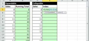 Create collapsible and expandable cell ranges in Excel