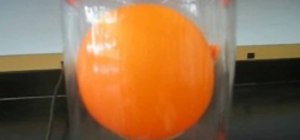 Inflate a sealed balloon in a vacuum chamber