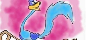 Draw the Looney Toons character, Roadrunner