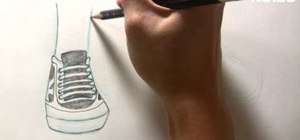 Draw manga shoes from a side angle