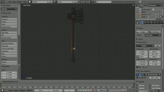 Make a 3D model of an axe in Blender 2.5 - Part 1 of 2