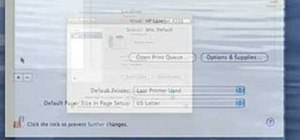Setup your printer on a Macbook Pro