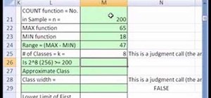 Group quantitative data into classes in MS Excel