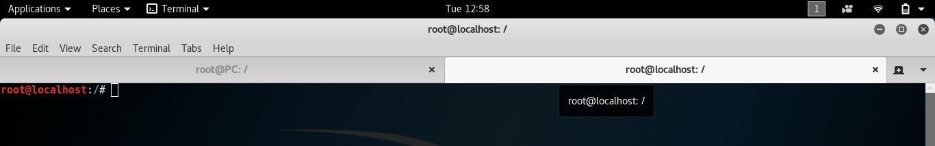 Terminal Host Name Changes After Connecting to the Internet.