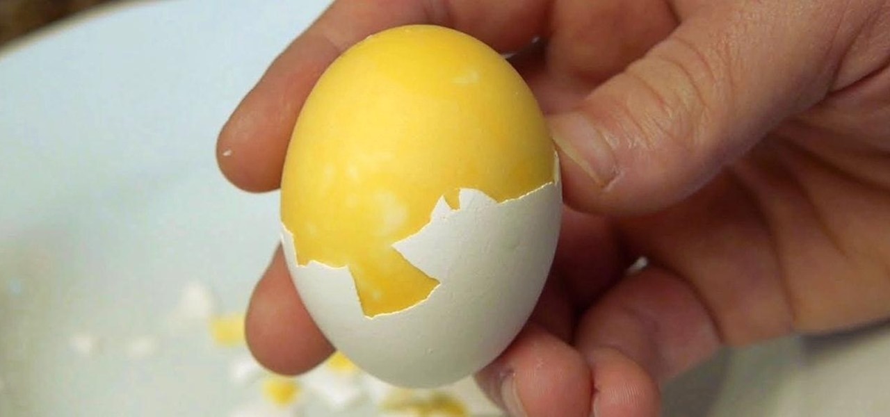 Scramble Hard-Boiled Eggs Inside Their Shell