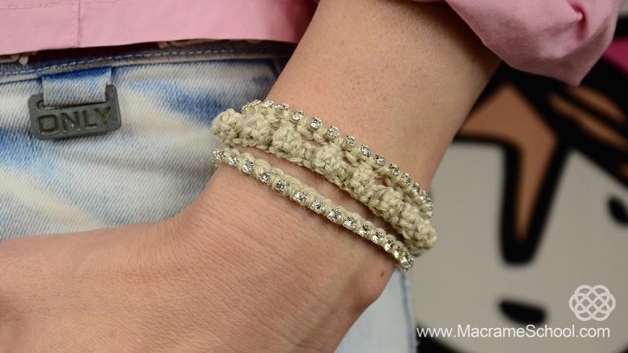 DIY: Bumps Bracelet with Crystal Chain