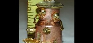 Make a mini cappucino machine for a dollhouse