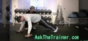 Tone with dumbbell pushup rows
