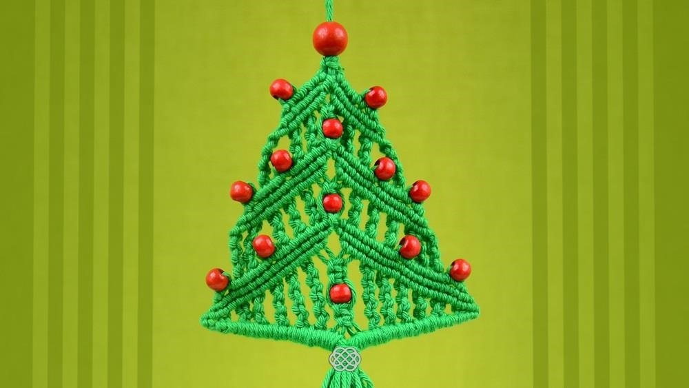 How to Make a Macrame Christmas Tree Ornament