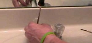 Repair a leaky faucet in the bathroom sink