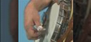 Use proper right hand technique to play banjo