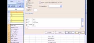 Break up an entry into multiple cells in MS Excel