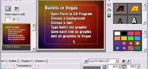 Create animated text and bullet lists in Sony Vegas