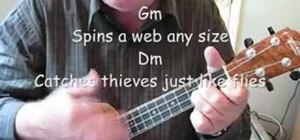 Play the Spiderman theme song on the ukulele