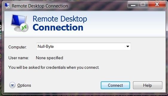 Windows Hack using Remote Desktop Connection