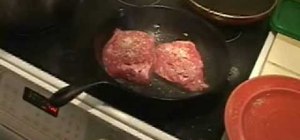 Sear flank steak