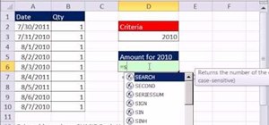 Use the SUMIF function with an array in Microsoft Excel
