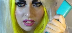 Create Lady Gaga's "Let's Make a Sandwich" makeup look from "Telephone"
