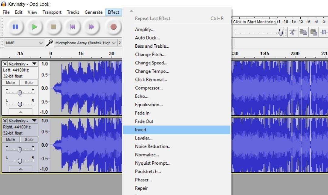 How to Remove Vocals from Songs Using Audacity « Audacity :: WonderHowTo