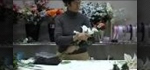 Make a calla lily arm bouquet