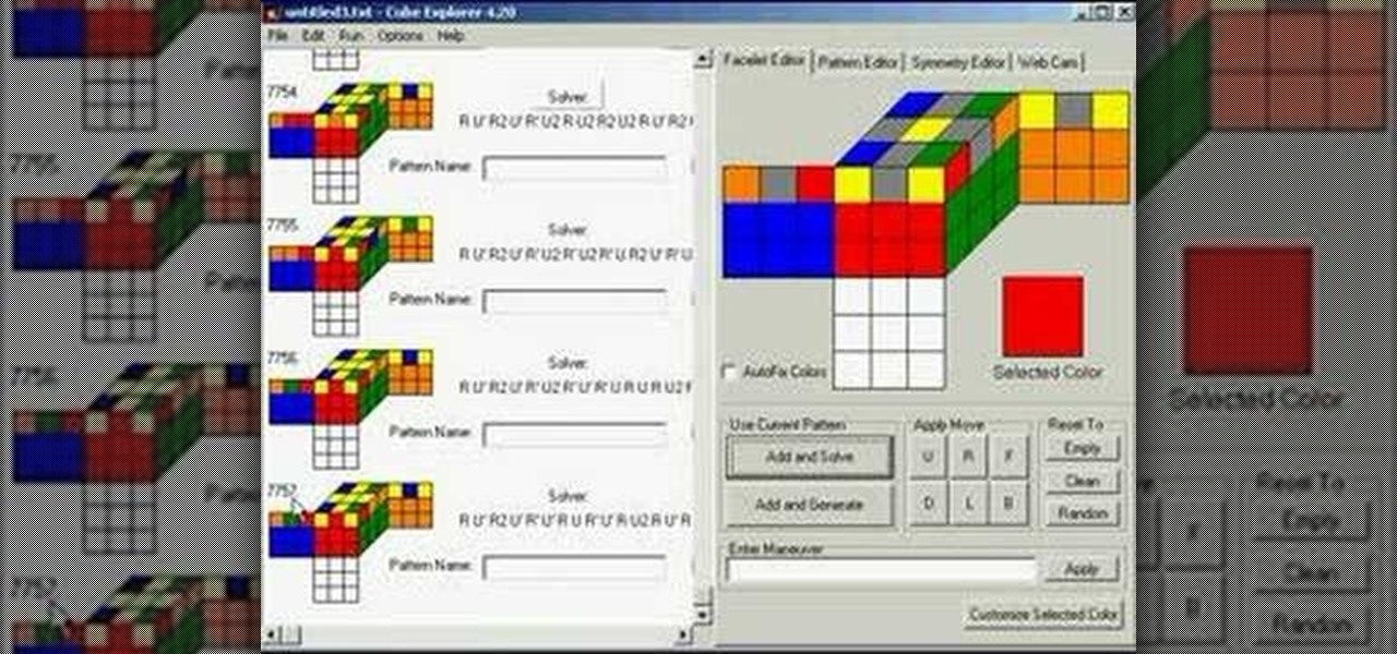 How To Create Rubik S Cube Algorithms Using Cube Explorer