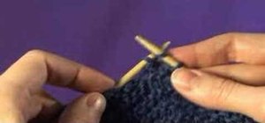 Decrease stitches with left handed knitting