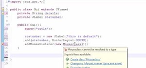 Use adapter classes when programming in Java