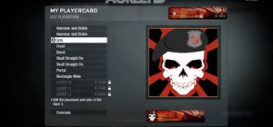 Create a skull logo playercard emblem in Call of Duty: Black Ops