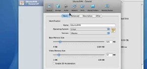 Alter settings with VirtualBox on your Mac