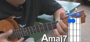 Play movable major 7th chord shapes on the ukulele