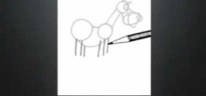 Easily draw a cartoon horse