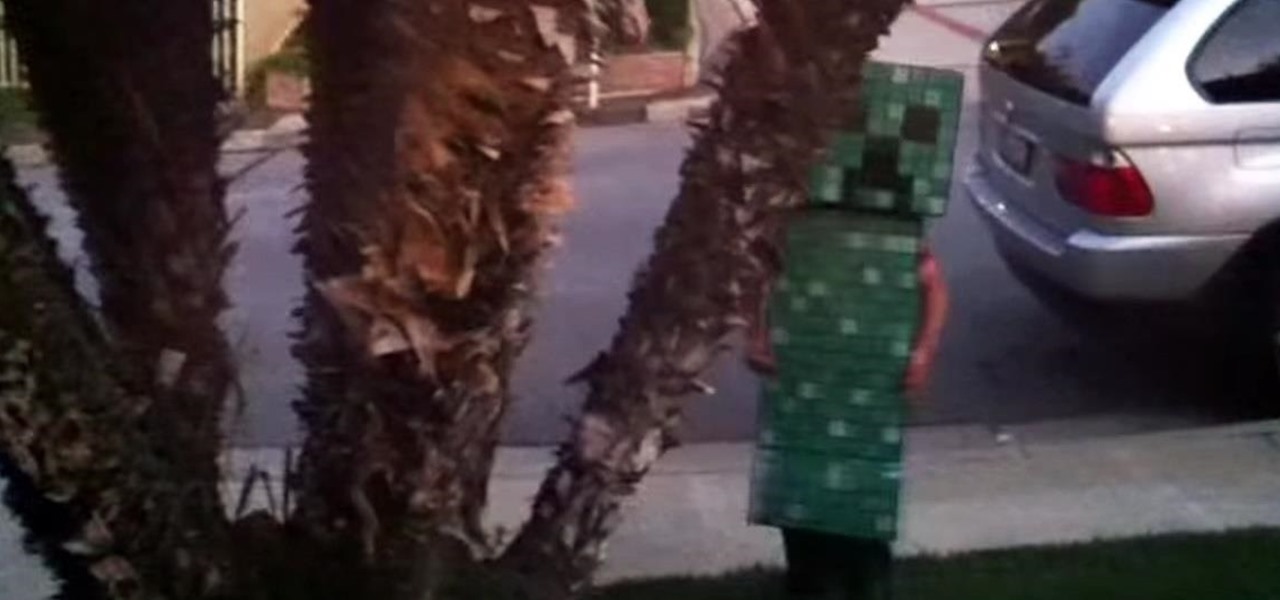 Make a Minecraft Creeper Costume