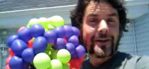 Make a six balloon soccer ball / truncated icosahedron