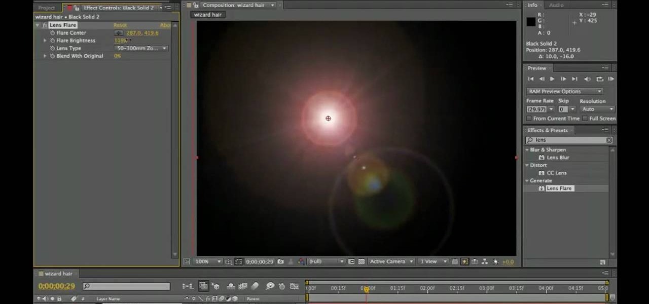 optical flares after effects cc download