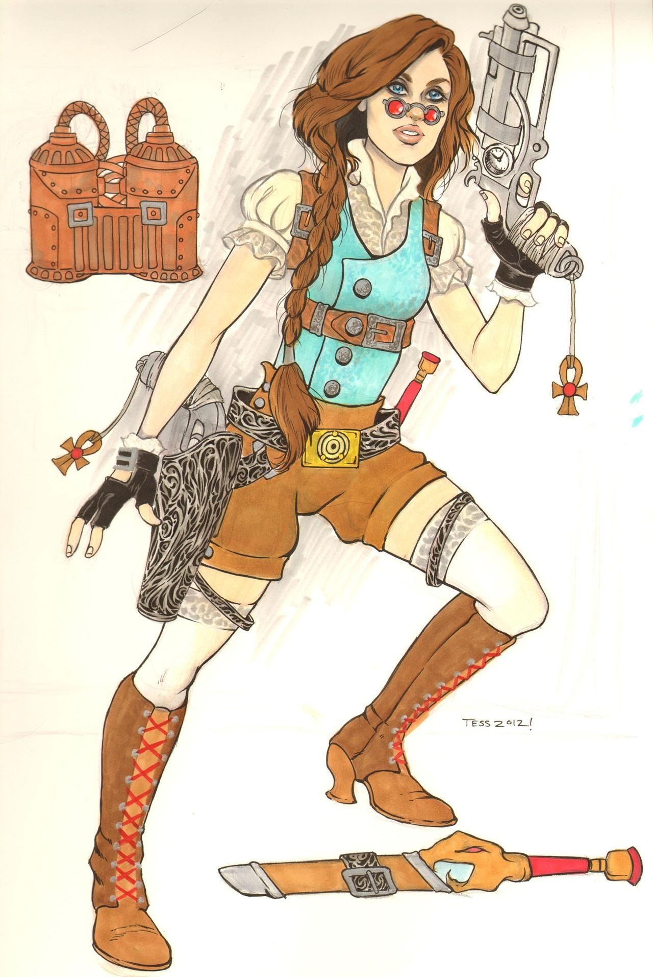 Steampunk Lara Croft Cosplay from Tomb Raider