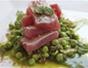 Make a torched yellowfin (or ahi) tuna and pea salad with anchovy vinaigrette