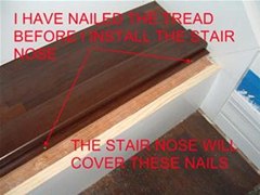 Install Laminate Flooring On Stairs, How To Install Stair Nosing On Laminate Flooring