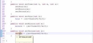 Build "set" and "get" methods when programming in Java