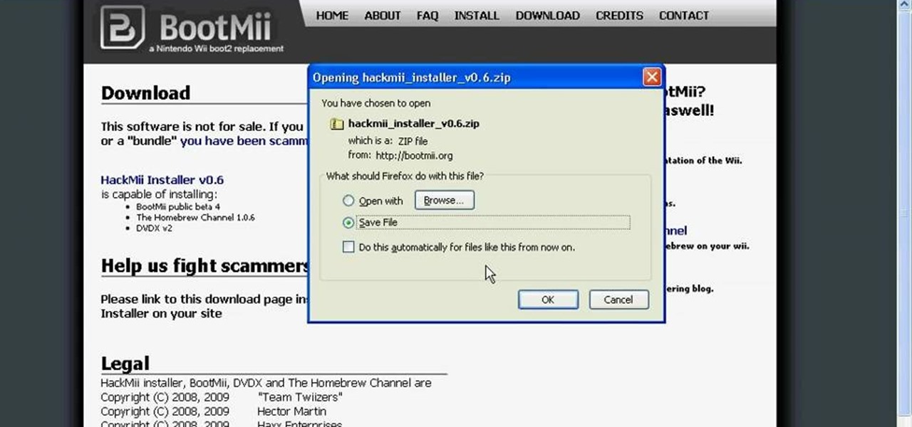 Blokkeren Bevestigen aan Leuren How to Hack / install the homebrew channel on a Wii « Nintendo Wii ::  WonderHowTo