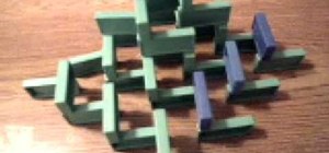 Make a 3D domino pyramid easily