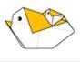 Fold an origami bird parent and child