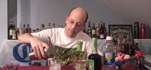 Mix a Green Devil cocktail