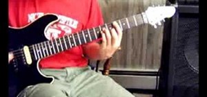Play "18 and Life" by Skid Row on electric guitar