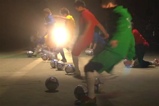 Human-Scale Soccer Video Game