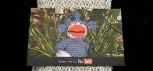 Crochet a beautiful crochet business card holder