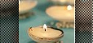 Make candle seashells